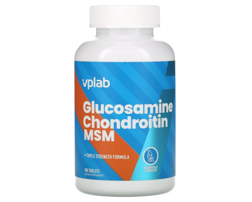 Vplab, Glucosamine Chondroitin MSM, 180 Tablets Vplab, Glucosamine Chondroitin MSM, 180 Tablets