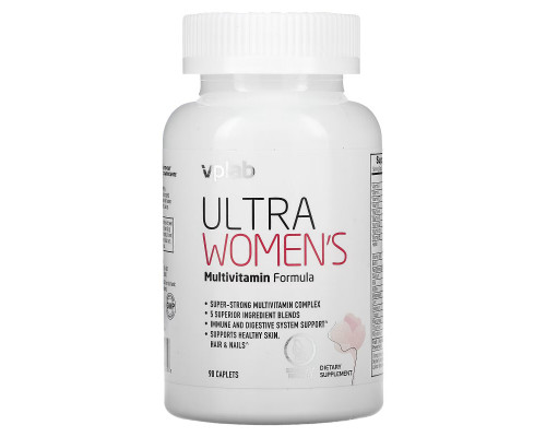 Vplab, Ultra Women’s Multivitamin Formula, 90 Caplets Vplab, Ultra Women’s Multivitamin Formula, 90 Caplets