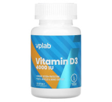 Vplab, Vitamin D3, 4000 IU, 120 Softgels