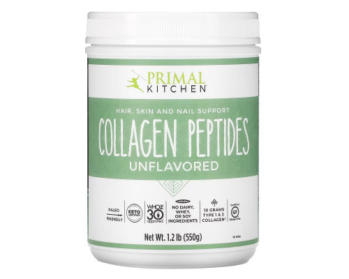 Primal Kitchen, Collagen Peptides, Unflavored , 1.2 lb (550 g) Primal Kitchen, Collagen Peptides, Unflavored , 1.2 lb (550 g)