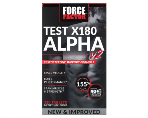 Мужское здоровье Test X180 Alpha V2, 120 Tablets Мужское здоровье Test X180 Alpha V2, 120 Tablets