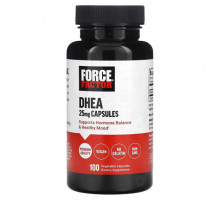 Мужское здоровье Force Factor, ДГЭА, 25 мг, 100 растительных капсул