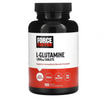 Аминокислоты Force Factor, L-глютамин в таблетках, 1000 мг, 100 таблеток