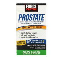 Force Factor, Prostate, Natural Prostate Health Solution, 60 Easy-To-Swallow Softgels