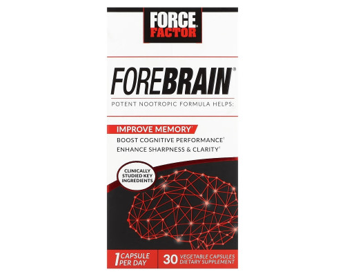 Force Factor, Forebrain, Energy & Focus Formula, 30 Capsules Force Factor, Forebrain, Energy & Focus Formula, 30 Capsules