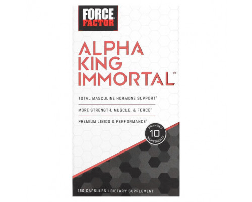 Мужское здоровье Alpha King Immortal , 180 Capsules Мужское здоровье Alpha King Immortal , 180 Capsules