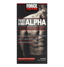 Мужское здоровье Force Factor Test X180 Alpha, Testosterone Booster, 60 Capsules, 60 Capsules