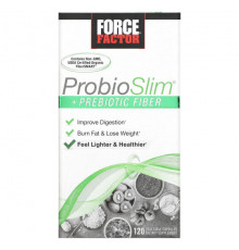 Пребиотики и пробиотики ProbioSlim, + Prebiotic Fiber, 120 Vegetable Capsules