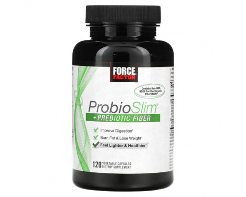 Пребиотики и пробиотики ProbioSlim, + Prebiotic Fiber, 120 Vegetable Capsules Пребиотики и пробиотики ProbioSlim, + Prebiotic Fiber, 120 Vegetable Capsules