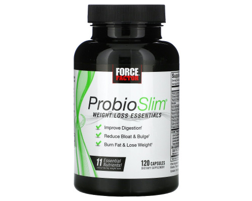 Force Factor, ProbioSlim, Weight Loss Essentials, 120 Capsules Force Factor, ProbioSlim, Weight Loss Essentials, 120 Capsules