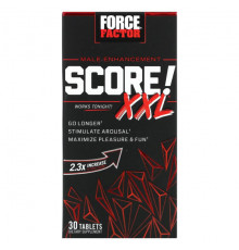 Мужское здоровье Force Factor, Score! XXL, средство для мужского здоровья, 30 таблеток