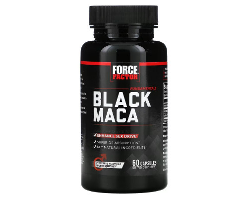 Force Factor, Black Maca, 60 Capsules Force Factor, Black Maca, 60 Capsules