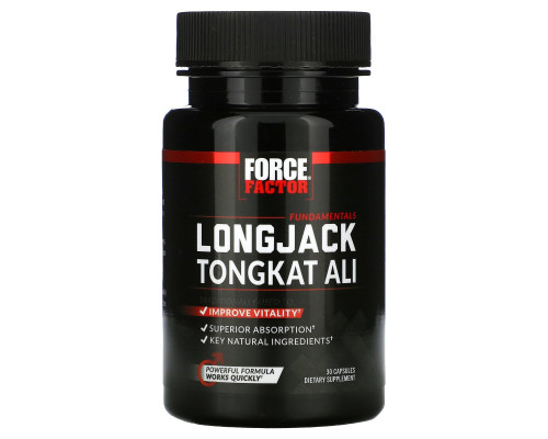 Force Factor, Longjack Tongkat Ali, 30 Capsules Force Factor, Longjack Tongkat Ali, 30 Capsules