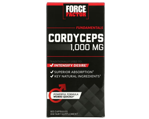 Force Factor, Cordyceps, 500 mg, 60 Capsules Force Factor, Cordyceps, 500 mg, 60 Capsules
