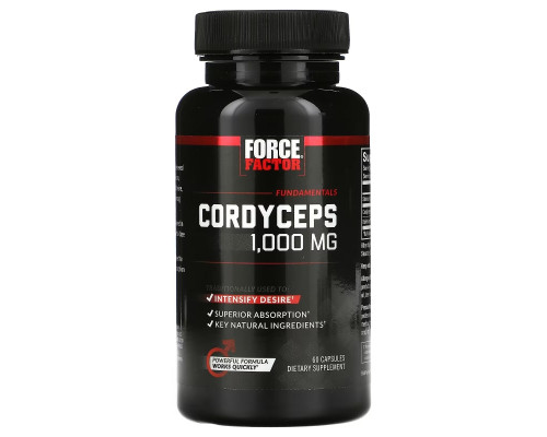 Force Factor, Cordyceps, 500 mg, 60 Capsules Force Factor, Cordyceps, 500 mg, 60 Capsules