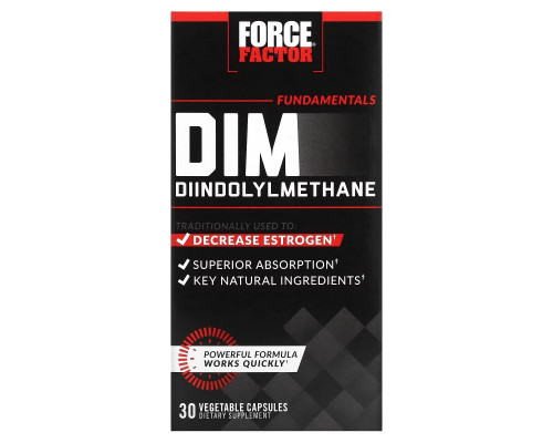 Force Factor, Fundamentals DIM Diindolylmethane, 30 Vegetable Capsules Force Factor, Fundamentals DIM Diindolylmethane, 30 Vegetable Capsules