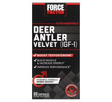 Force Factor, Deer Antler Velvet (IGF-1), 60 Capsules