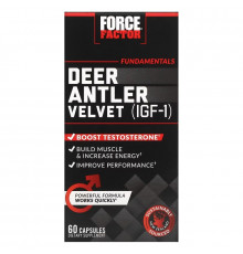 Force Factor, Deer Antler Velvet (IGF-1), 60 Capsules