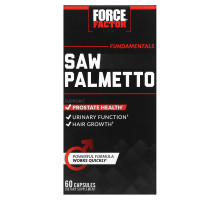 Force Factor, Fundamentals, Saw Palmetto, 60 Capsules