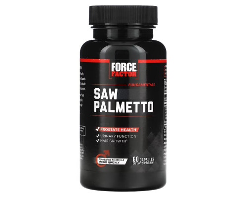 Force Factor, Fundamentals, Saw Palmetto, 60 Capsules
