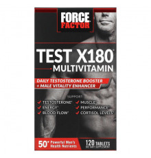 Мужское здоровье Force Factor, Test X180, мультивитамины и усилитель тестостерона, 120 таблеток