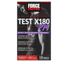 Мужское здоровье Force Factor, Test X180 PM, ночной бустер тестостерона, 120 таблеток