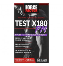 Мужское здоровье Force Factor, Test X180 PM, ночной бустер тестостерона, 120 таблеток