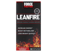 Force Factor, LeanFire, Fast-Acting Weight Loss Formula, 30 Vegetable Capsules