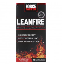 Force Factor, LeanFire, Fast-Acting Weight Loss Formula, 30 Vegetable Capsules