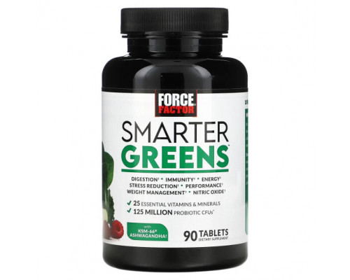 Зелень и зеленые овощи Smarter Greens, 90 Tablets Зелень и зеленые овощи Smarter Greens, 90 Tablets