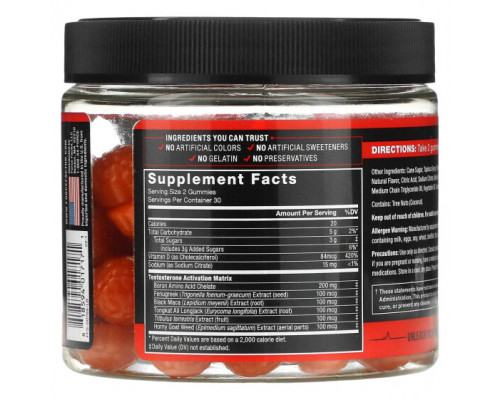 Мужское здоровье Test X180, Berry Punch, 60 Gummies Мужское здоровье Test X180, Berry Punch, 60 Gummies