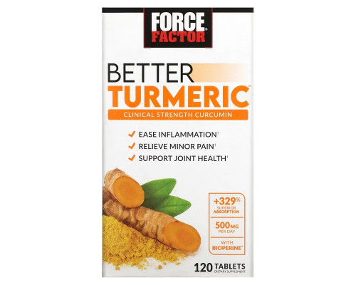 Force Factor, Better Turmeric, 120 Tablets Force Factor, Better Turmeric, 120 Tablets