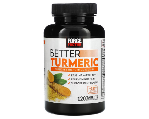 Force Factor, Better Turmeric, 120 Tablets Force Factor, Better Turmeric, 120 Tablets