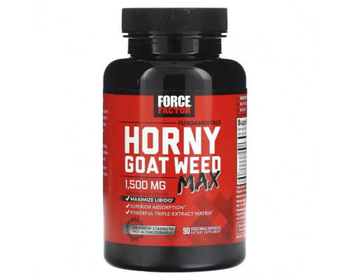 Мужское здоровье Fundamentals, Horny Goat Weed Max, 1,500 mg, 90 Vegetable Capsules (500 mg per Capsule) Мужское здоровье Fundamentals, Horny Goat Weed Max, 1,500 mg, 90 Vegetable Capsules (500 mg per Capsule)