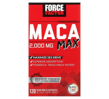 Force Factor, Fundamentals, Maca Max, 500 mg, 120 Vegetable Capsules