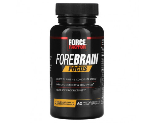 Улучшение памяти и работы мозга Forebrain Focus, 60 Vegetable Capsules Улучшение памяти и работы мозга Forebrain Focus, 60 Vegetable Capsules