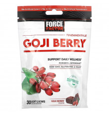 Force Factor, Fundamentals, Goji Berry, 30 Soft Chews