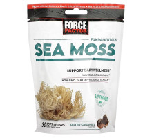 Force Factor, Fundamentals, Sea Moss, Salted Caramel, 30 Soft Chews