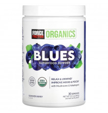 Force Factor, Organics, Blues Superfood Powder, Summer Berry, 12.1 oz (344 g)