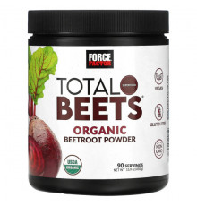 Овощи Force Factor, Total Beets, органический порошок из свеклы, 450 г (15,9 унции)