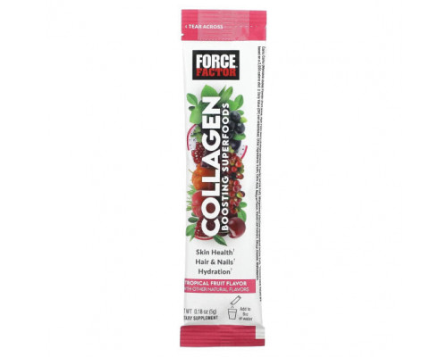 Для мышц и суставов Collagen Boosting Superfoods, Tropical Fruit, 20 Stick Packs, 0.18 oz (5 g) Each Для мышц и суставов Collagen Boosting Superfoods, Tropical Fruit, 20 Stick Packs, 0.18 oz (5 g) Each