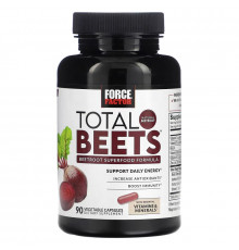 Force Factor, Total Beets, формула суперфуда из свеклы, 90 растительных капсул