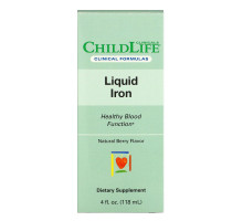 Childlife Clinicals, Liquid Iron, Natural Berry, 4 fl oz (118 ml)