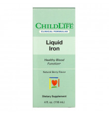 Childlife Clinicals, Liquid Iron, Natural Berry, 4 fl oz (118 ml)