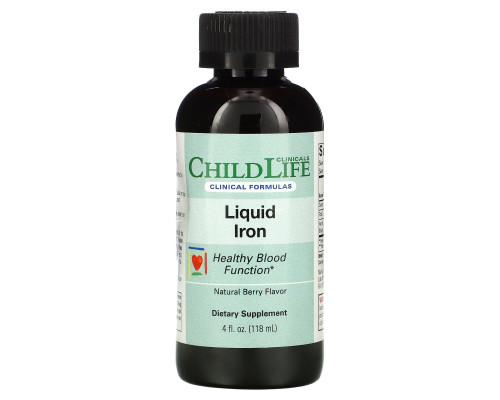 Childlife Clinicals, Liquid Iron, Natural Berry, 4 fl oz (118 ml)