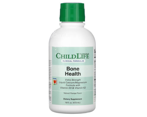 Childlife Clinicals, Bone Health, Liquid Calcium/Magnesium Formula with Vitamin D3 & Vitamin K2, Natural Orange, 16 fl oz (473 ml) Childlife Clinicals, Bone Health, Liquid Calcium/Magnesium Formula with Vitamin D3 & Vitamin K2, Natural Orange, 16 fl oz (473 ml)