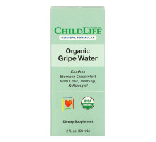 Childlife Clinicals, Organic Gripe Water, 2 fl oz (59 ml)