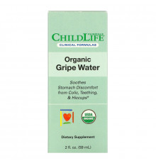 Childlife Clinicals, Organic Gripe Water, 2 fl oz (59 ml)