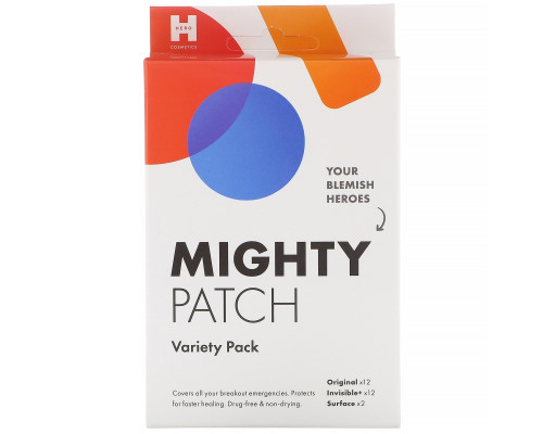 Hero Cosmetics, Mighty Patch, патчи разных видов, 26 шт. Hero Cosmetics, Mighty Patch, патчи разных видов, 26 шт.