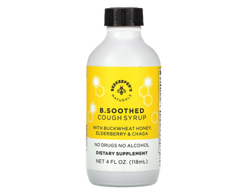 Beekeeper's Naturals, B. Soothed Cough Syrup, 4 fl oz (118 ml) Beekeeper's Naturals, B. Soothed Cough Syrup, 4 fl oz (118 ml)